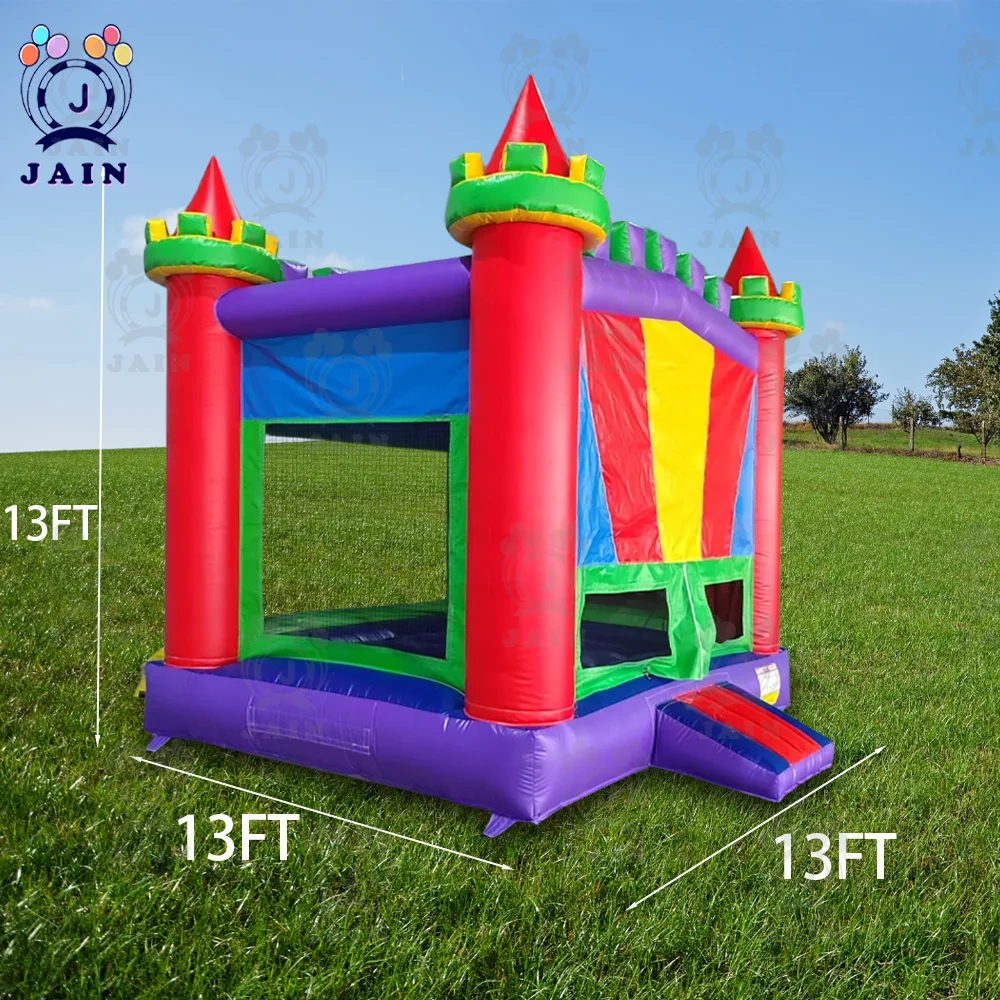 Stock 13FT-4m Inflatable Castle Commercial Grade Jump Bounce House for Kids & Adults with Blower For Outdoor Indoor Party Rental