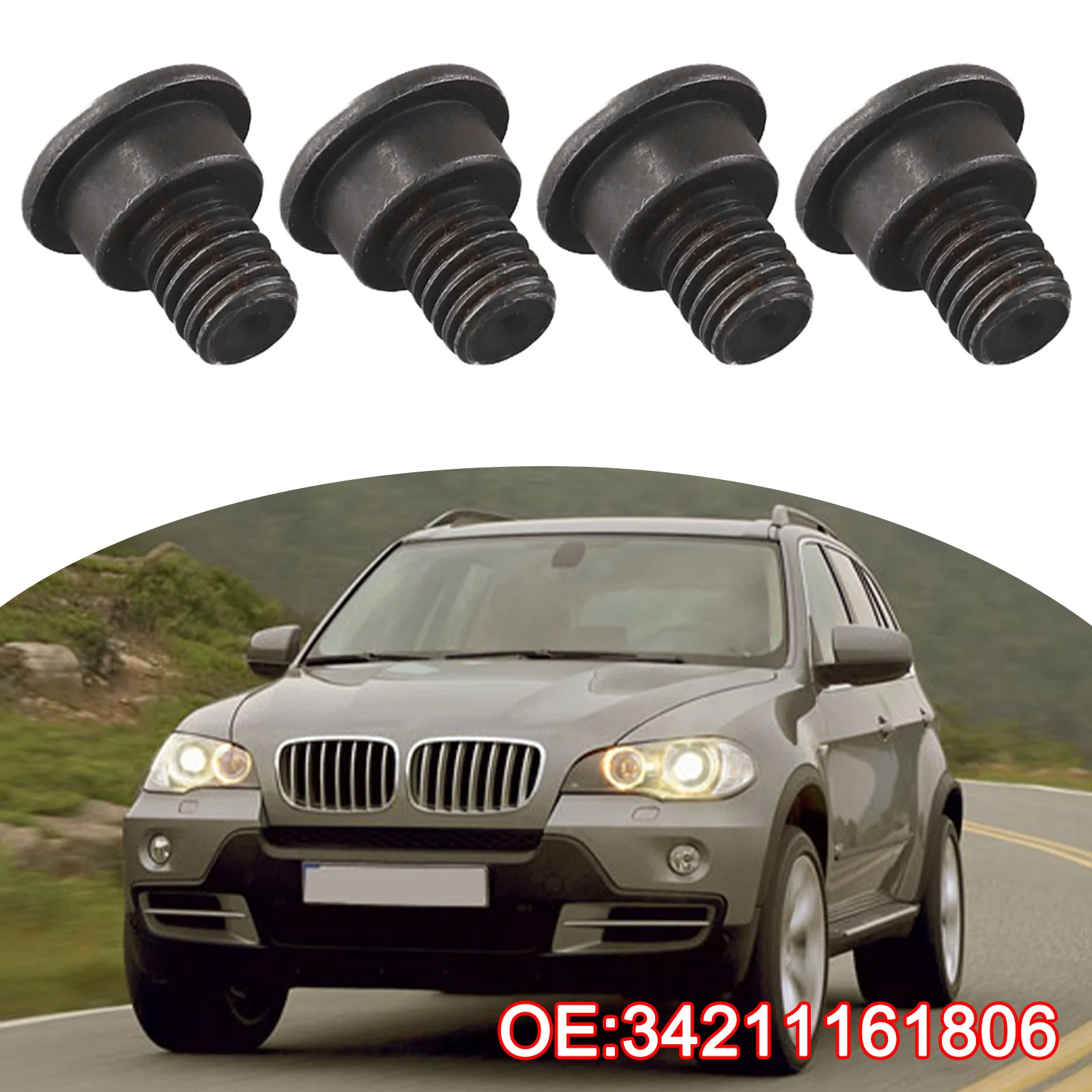 Automotive Repair 34211161806 Screws Set Screw Bolts Black Perfect Fit Reliable Materials Hassle-free Replacement