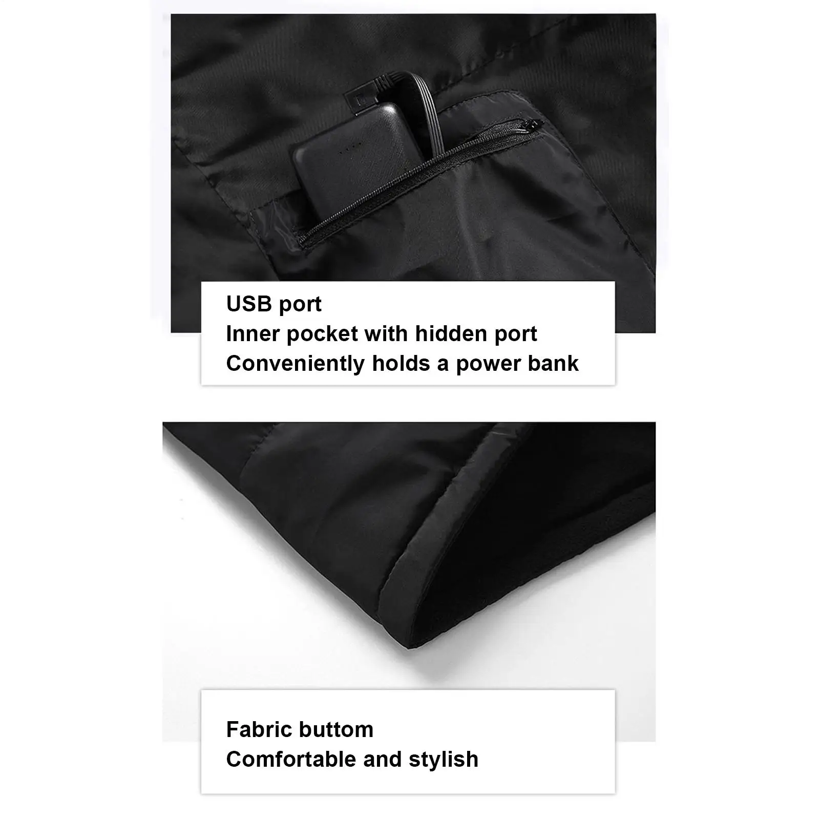 

Heated Vest For Men Thermal Windproof Breathable Jacket Electric Heated Vest Cold Weather Skiing Winter Hunting Golf Motorcycle