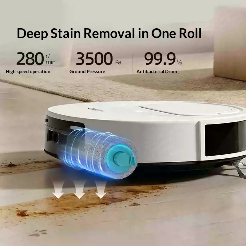 OKP L11 Max Sweeping Robot Vacuum Strong suction and less entanglement in hair Robot Vacuum Cleaner Drum water washing floor