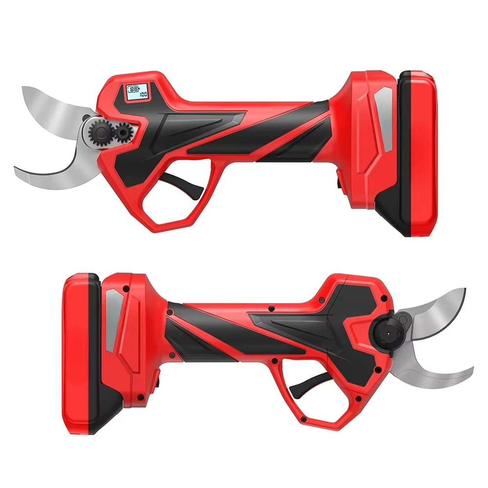 25.2V Cut40MM Rechargeable Cordless Pruning Shears Electric Garden Plants Care with 2.6+4.5AH Lithium Brushless Technology