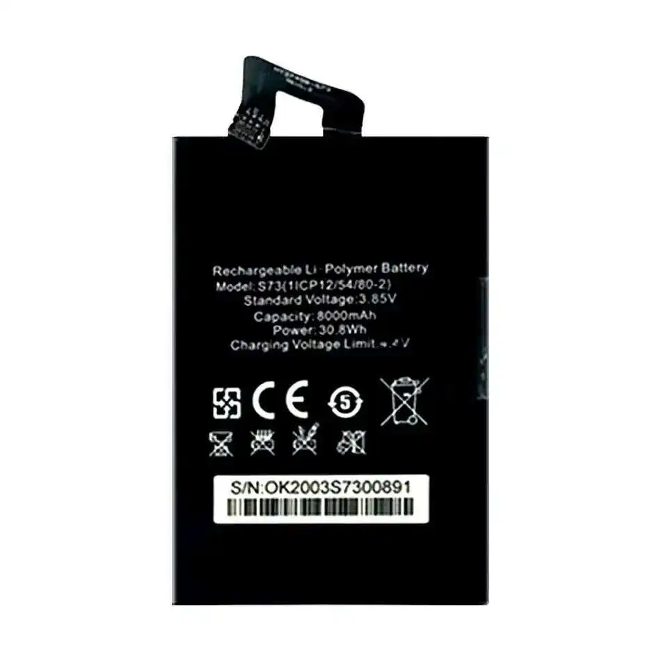 

Environmentally Friendly 8000mAh For Oukitel WP5 S73 3.85V HT2749B-S73 REV1.3 Mobile Phone Battery