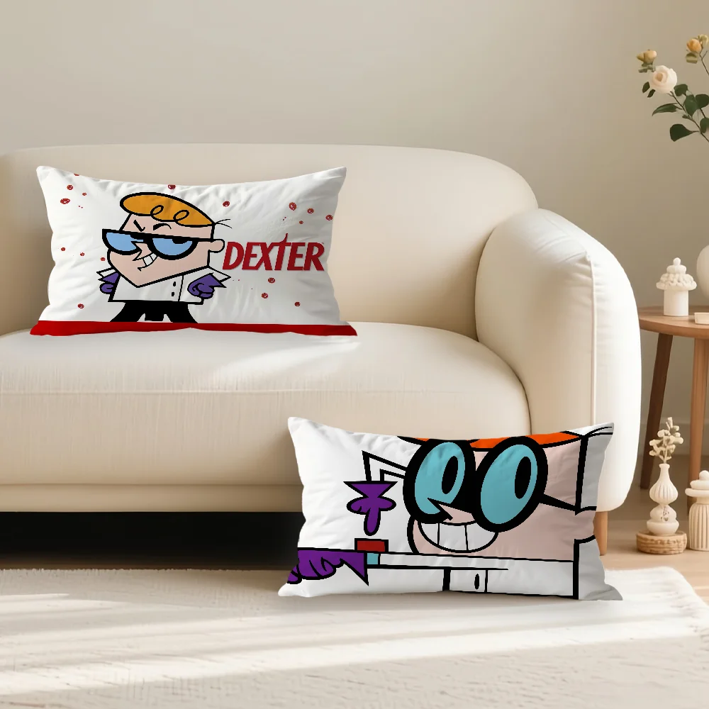 Cartoon D-Dexters L-Laboratory Pillow Case Suitable For All Seasons Home Decoration Cushion Cover Suitable For Livingroom Sofa