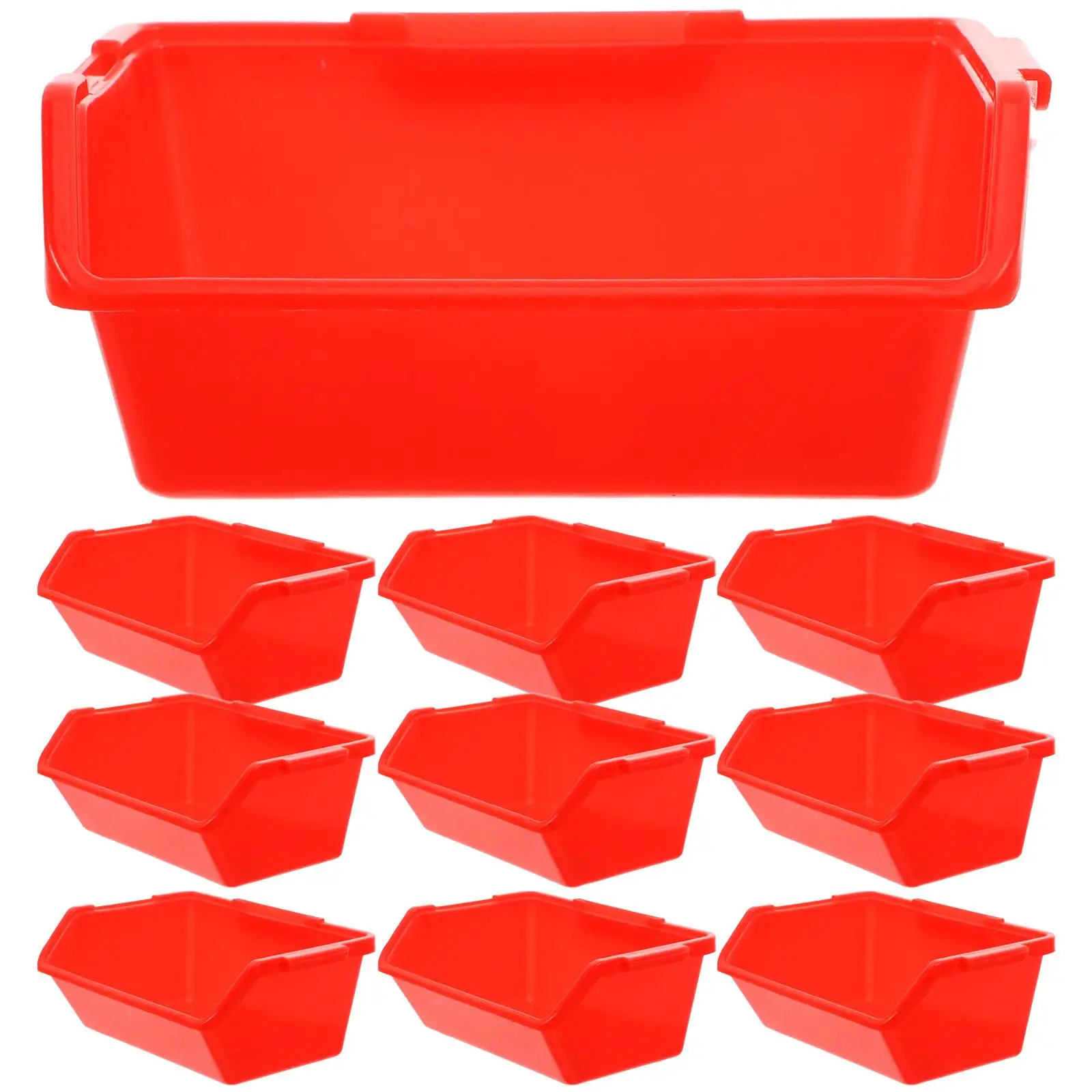 

Plastic Parts Box 10 Cs Package Storage Container PP Bins Toy Boxes Component Organizer Tool Case Mini Toolbox High Quality