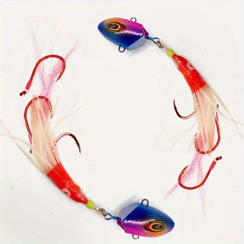 ZYZHE Señuelo JIG Luminoso Pulpo – Anzuelos para Pesca en Barco - imagen 2