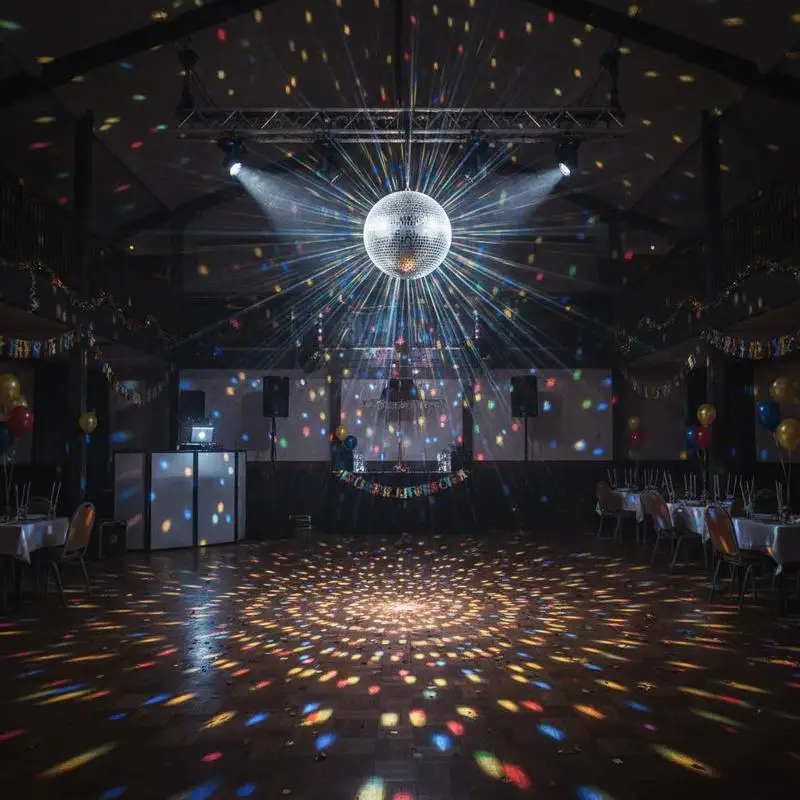 Spiegelkugel 295 mm, Discokugel, Discokugel mit Aufhängering, Flash-Discokugel Partydekoration, ideal für DJ-Club, Bühne, Hochzeit, Geburtstag, Weihnachten, Silvesterparty