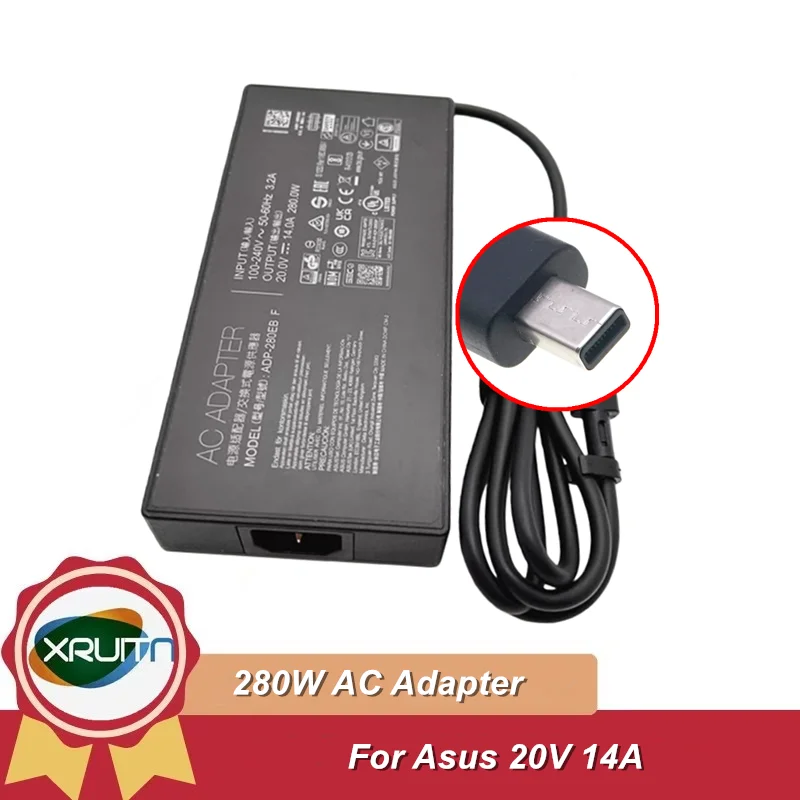 

280W 20V 14A Laptop Power Adapter Charger For ASUS Ice Pro 14ai TUF Gaming 6PRO Power Supply A22-280P1B ADP-280EB F