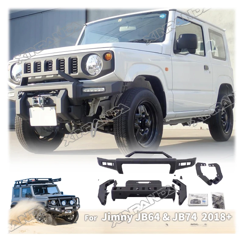 Jimny JB74 Accessories Car Front Bumper for Suzuki  W JB64W  JB64 2018 2019 2020 2021 2022 2023