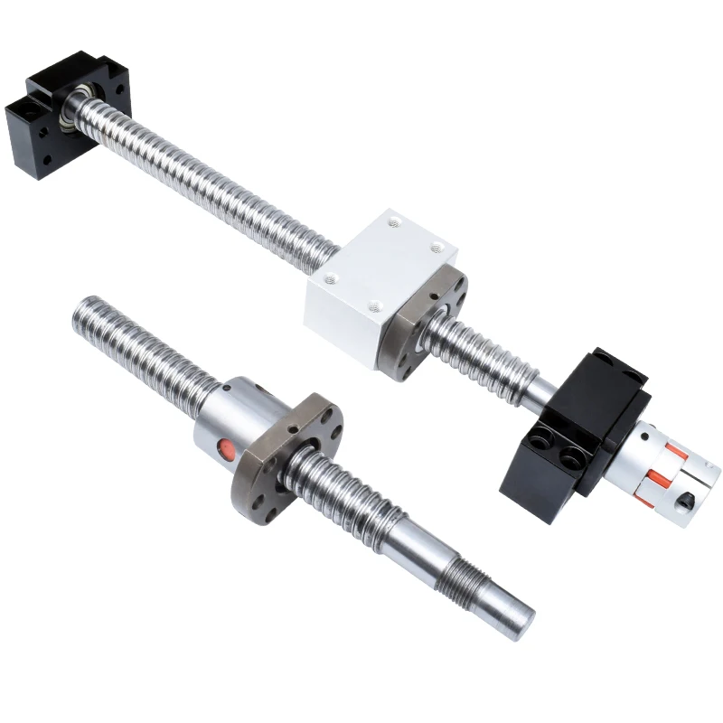 Co2 Laser Machines Ball Screw Sfu 1605 Lead Screw Linear Motion Linear Guide With Ball Screw Nut Set