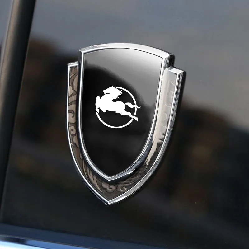 3D Metal Car Side Fender Sticker Shield Emblem Badge Logo Waterproof Protect Decal For Pegaso Z102 Accessories