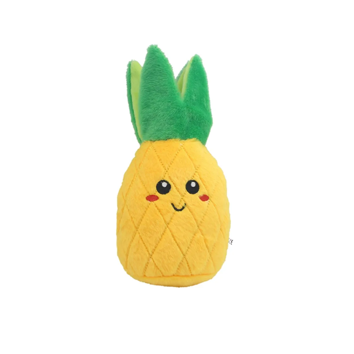 Fruit Vegetable Pet Plush Sound Toys Imitating Pineapple Banana Carrot Corn Eggplant Cactus Dog Interactive Teeth Grinding Clean