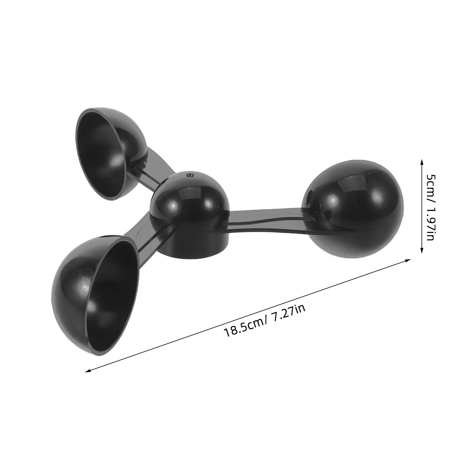 Tower Crane Wind Sensor 3 Cup Plastic Anemometer Replacement Wind Speed Meter Alarm Device Construction Site Garden Industrial