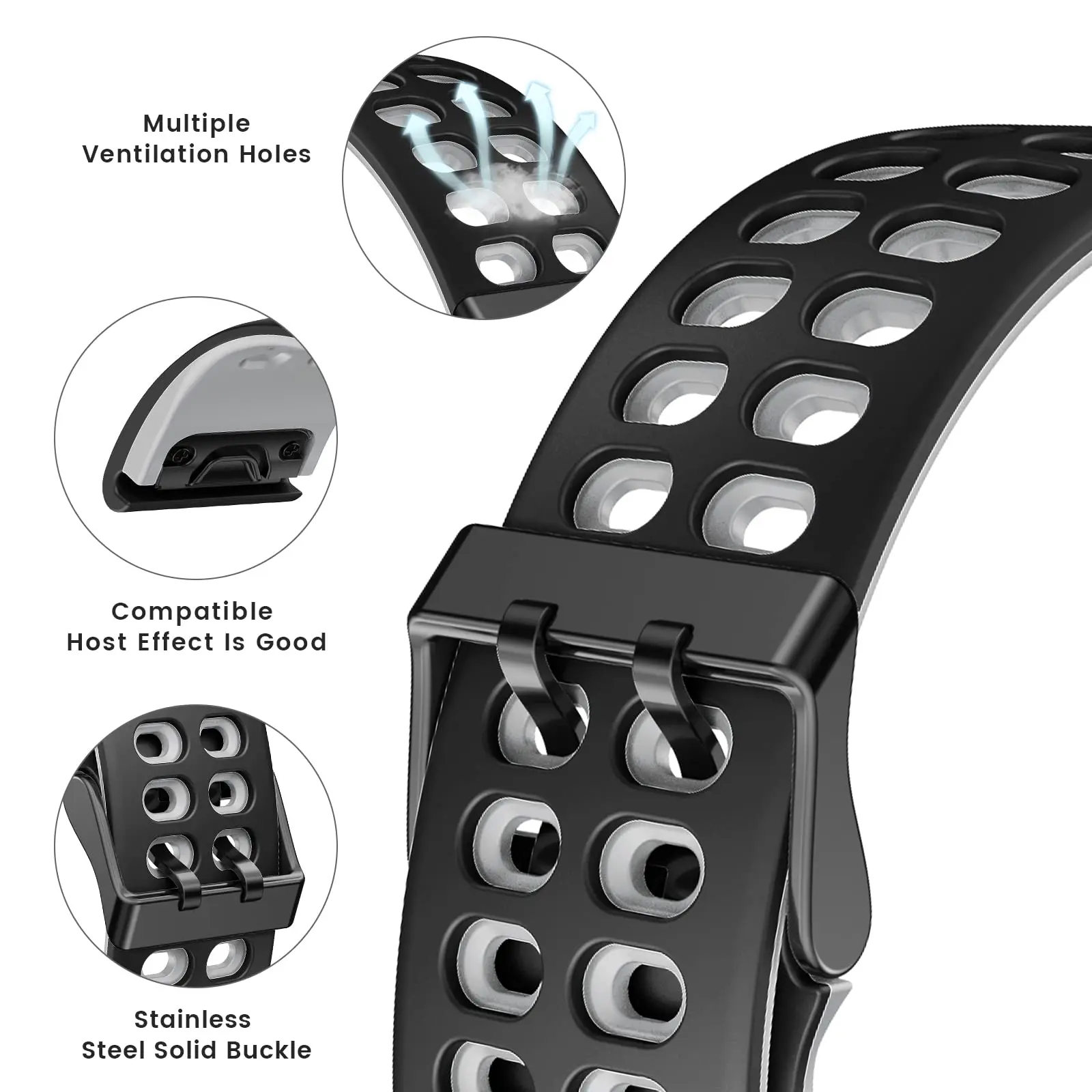 ガーミンフェニックス5,7/5,プラス,ガーミン,ネックス2用のシリコンウォッチストラップ