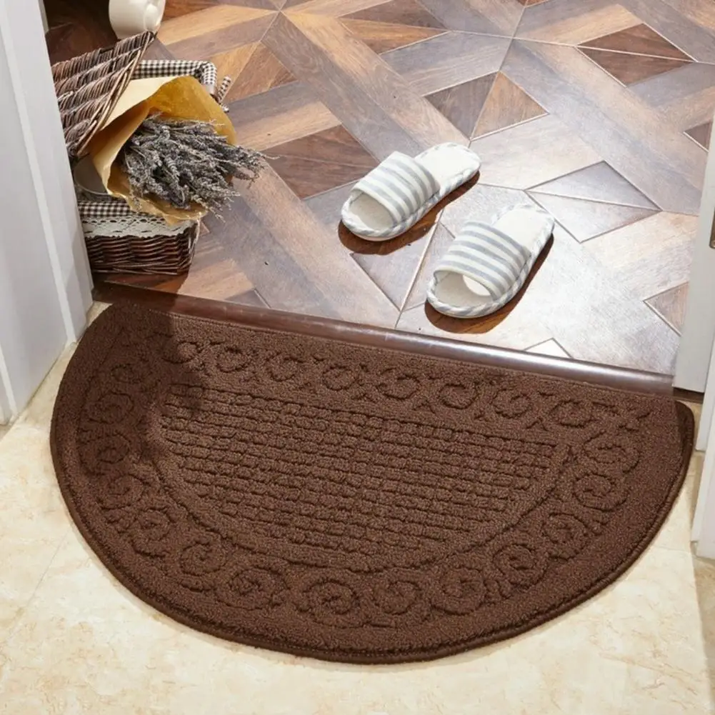 Anti-slip Doormat Entryway Carpet Anti-slip Semi-circle Doormat for Indoor Entryways Absorbs Moisture Dirt for Room