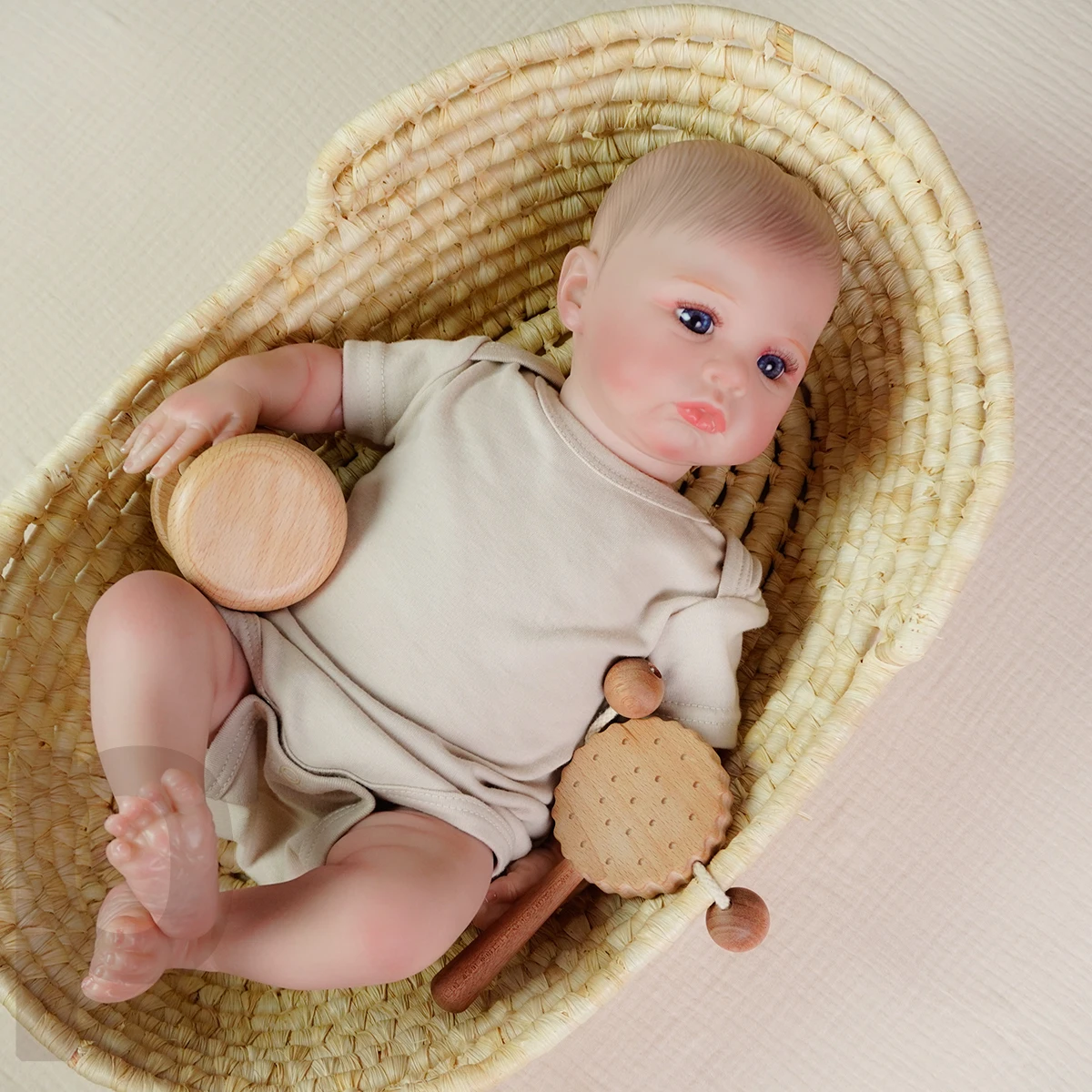 

Reborn Baby Doll Soft Body Realistic Baby Doll Handmade Real Life Baby Doll Children's Collectors Children's Playmate 3D Skin