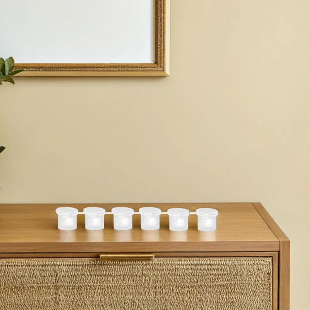 

Empty Watercolor Paint Boxes Mini Holder for Painting Clear Craft Storage Container Case with Lid