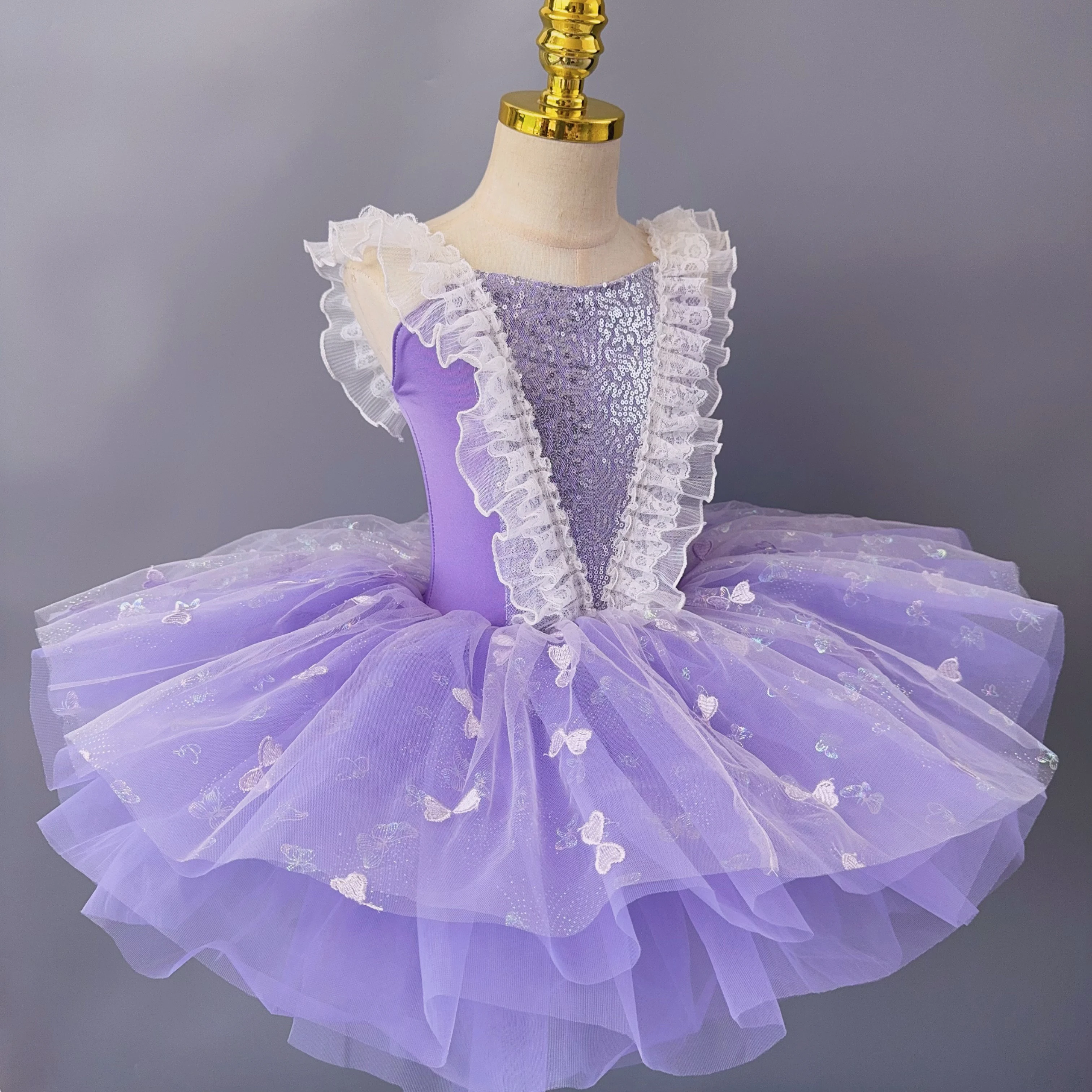 Blauwe Balletjurk Voor Meisjes Kinderen Ballerina Jurk Kinderen Kleine Zwaan Kostuum Tutu Ballet Performance Kostuums Ballet Rok