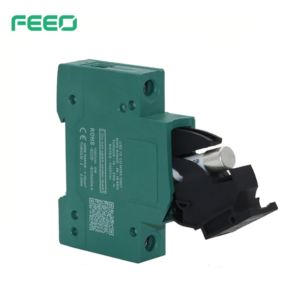 FEEO Solar DC PV Fuse High Voltage for Solar System Protection Photovoltaic 2A 3A 4A 5A 6A 8A 10A 12A 15A 20A 25A 32A House Fuse