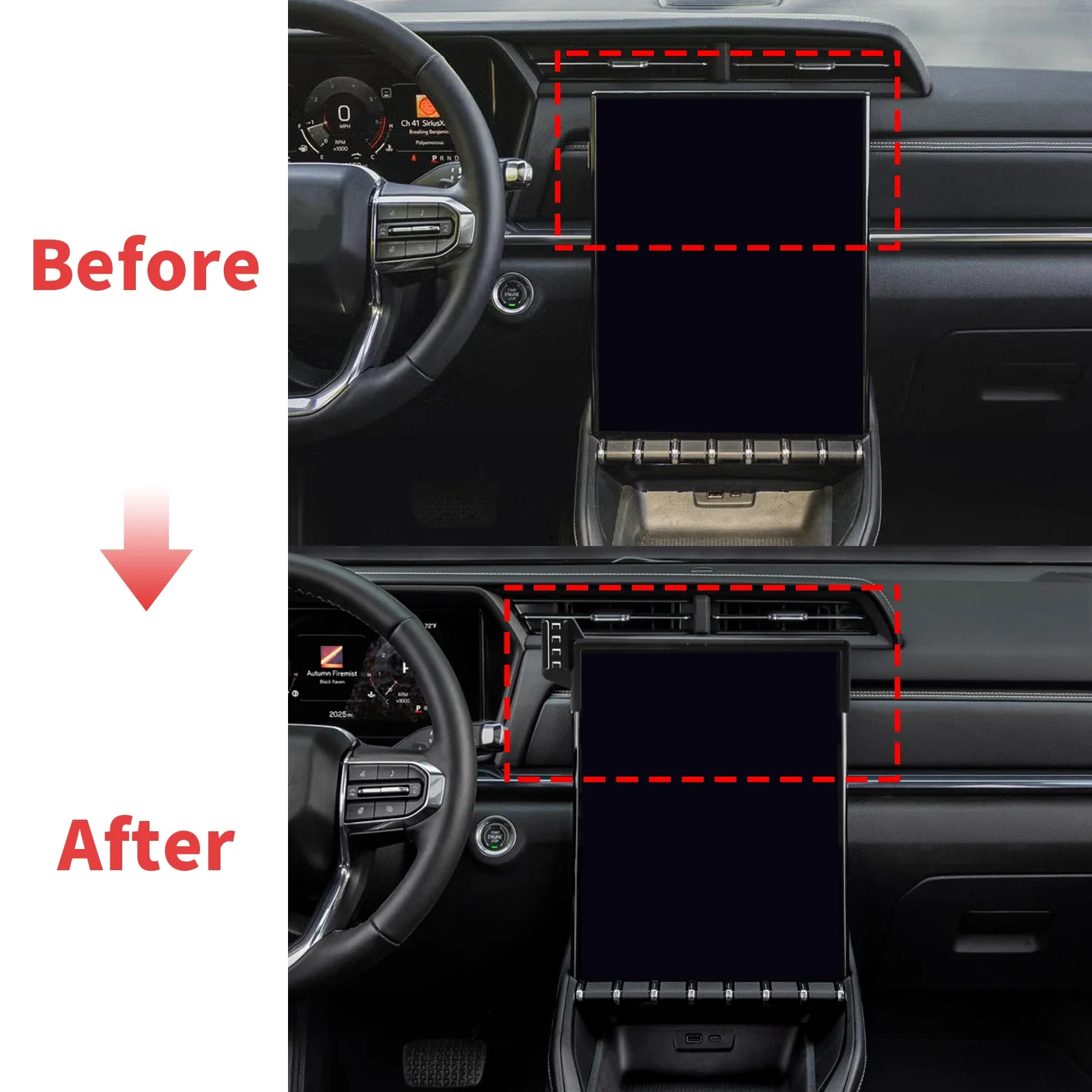 for GMC Terrain T1XX 2025 2026 2027 LHD Vehicle-Specific Phone Holder Mount Car GPS Stand Easy Fix Auto Accessories