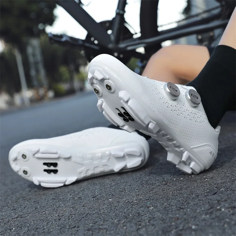 Herren Fahrradschuhe Radsport Schnellverschluss-Schuhe MTB Rennrad Unisex Profi-Rennschuhe Modische Gummi-Flachschuhe – Detail 37