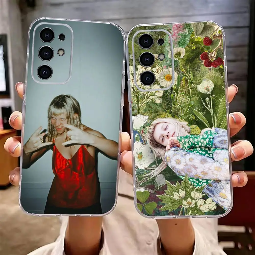 Singer A-Aurora A-Aksnes  For Samsung Series s21 s22 s23 s24 s25 FE Plus Transparent Cover