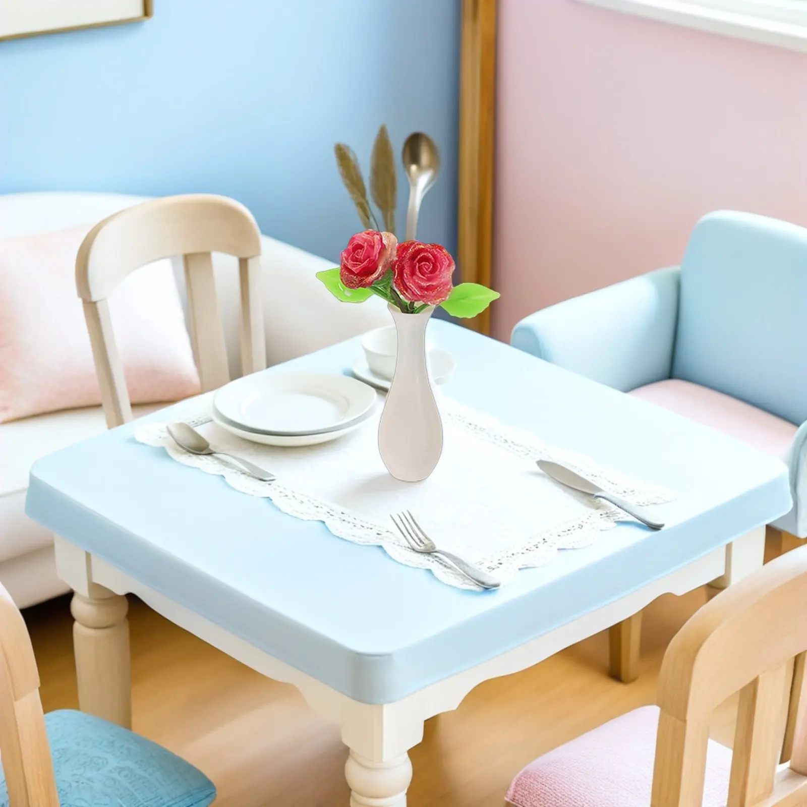 

Набор из 8 миниатюрных фарфоровых вазочек для кукольного домика, декора гостиной и сада