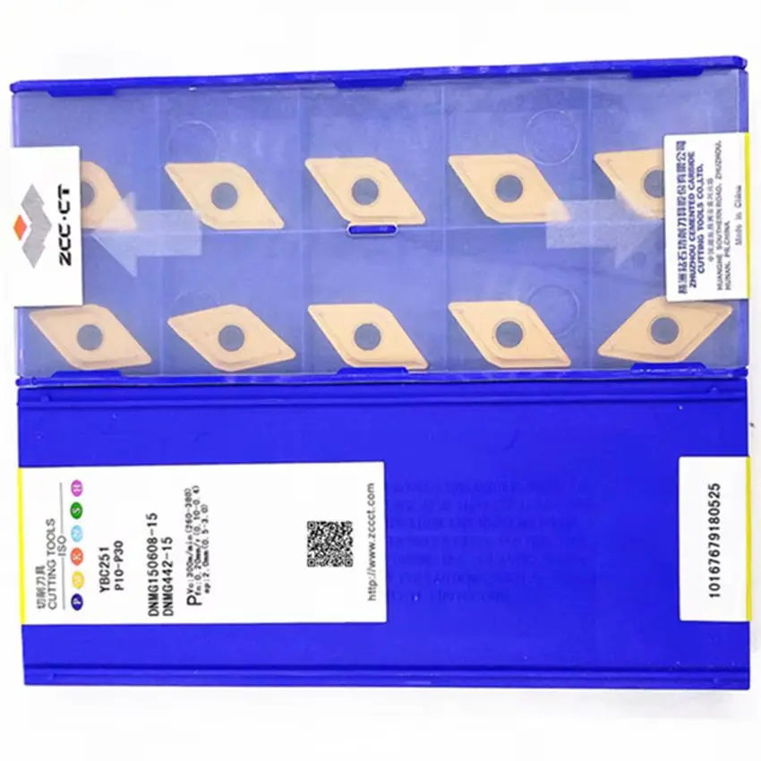 

DNMG150604-15 YBC251/DNMG150608-15 YBC251/DNMG150612-15 YBC251 DNMG441 DNMG442 DNMG443 ZCC.CT Твердосплавные пластины с ЧПУ, инструменты