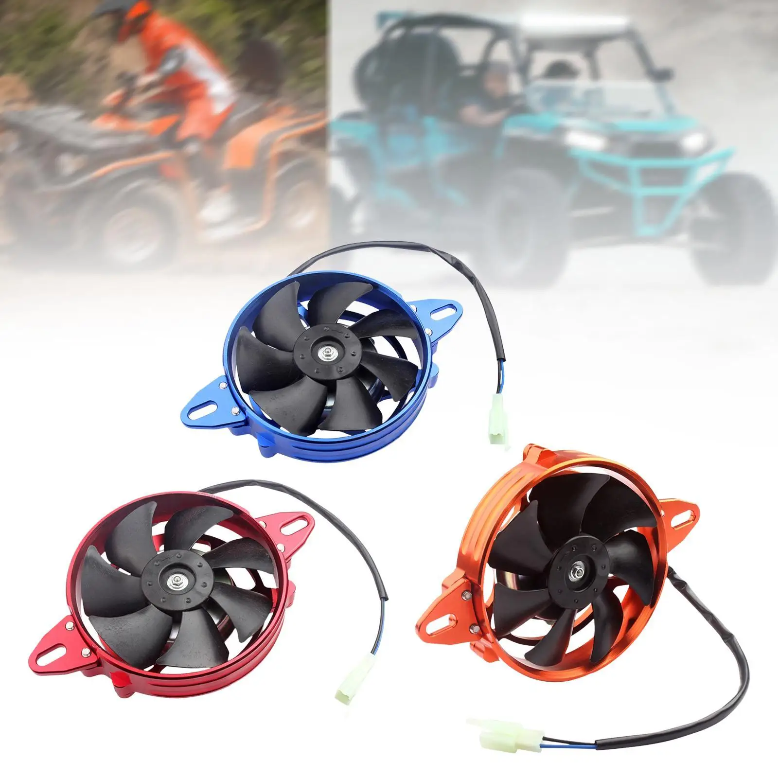 

Электрический охлаждающий тепловентилятор, аксессуары для мотоциклов, электрический охлаждающий вентилятор для питбайка, квадроцикла 125cc 150cc 200cc 250cc 4-колесный