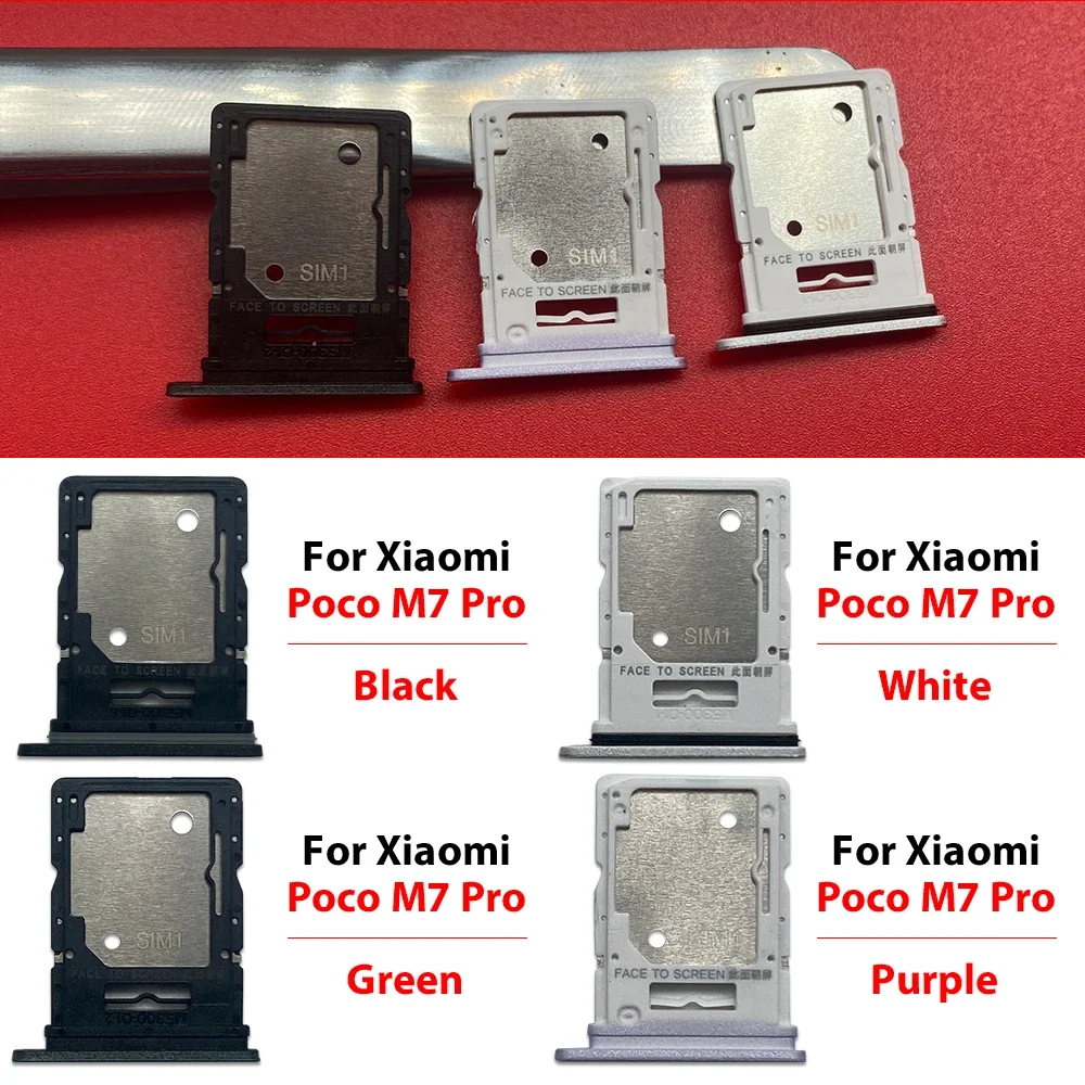 For Xiaomi Poco F6 F6 Pro M7 Pro X7 X7 Pro Dual SIM Card Tray Phone Replacement Part