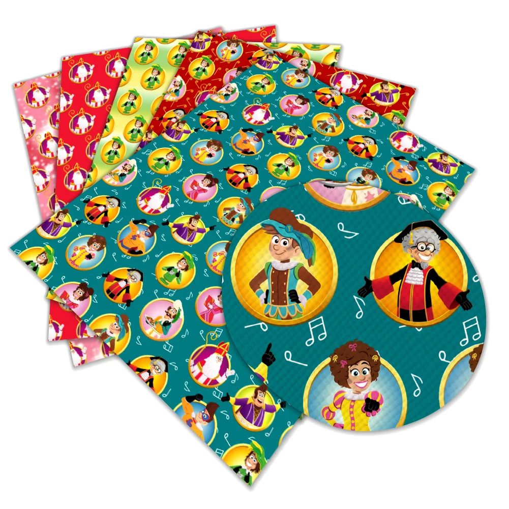 Рождественские шистерки с мультяшным принтом, искусственная кожа, серьги «сделай сам», сумка для волос с бантом, поделки из искусственной кожи, 22X30 см, личи Рождественские шистерки с мультяшным принтом, искусственная кожа, серьги «сделай сам», сумка для волос с бантом, поделки из искусственной кожи, 22X30 см, личи