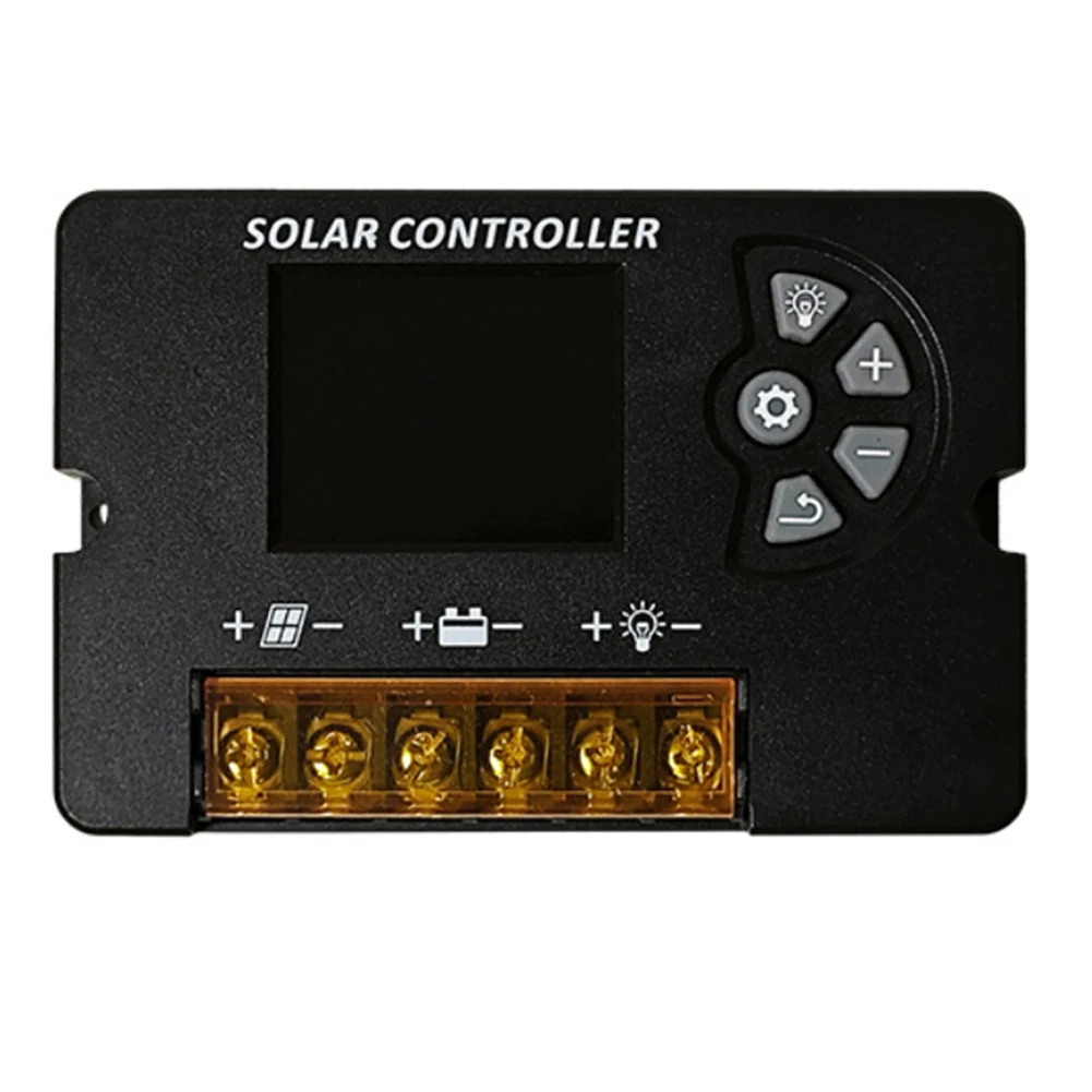 

Color LCD Solar Controller Solar Panel Regulator 12V/24V Compatibility Adjustable Voltage Easy-to-Use Interface