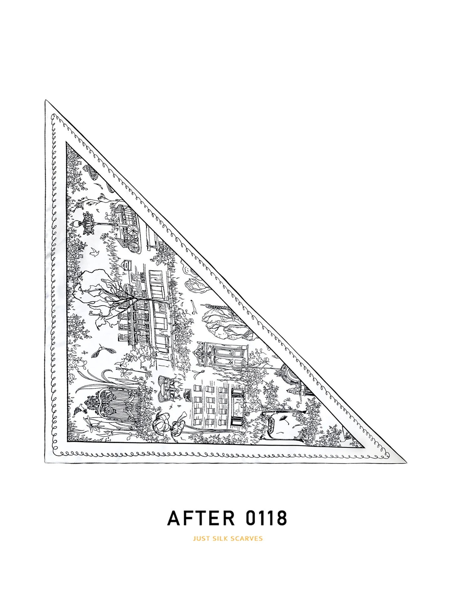 classic-black-white-silk-twill-scarf-women's-scarf-silk-scarf-neck-warmer-fashionable-versatile-spring-summer-autumn