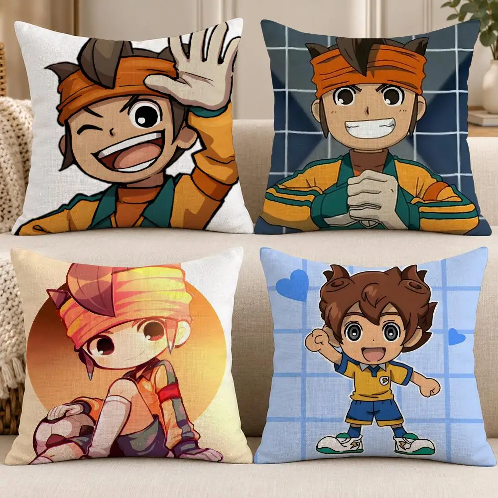 Game Adventure I-Inazuma Eleven Cushion Cover Soft Short Plush throw pillow Sofa Bedroom Den Car Dorm Decor Gifts