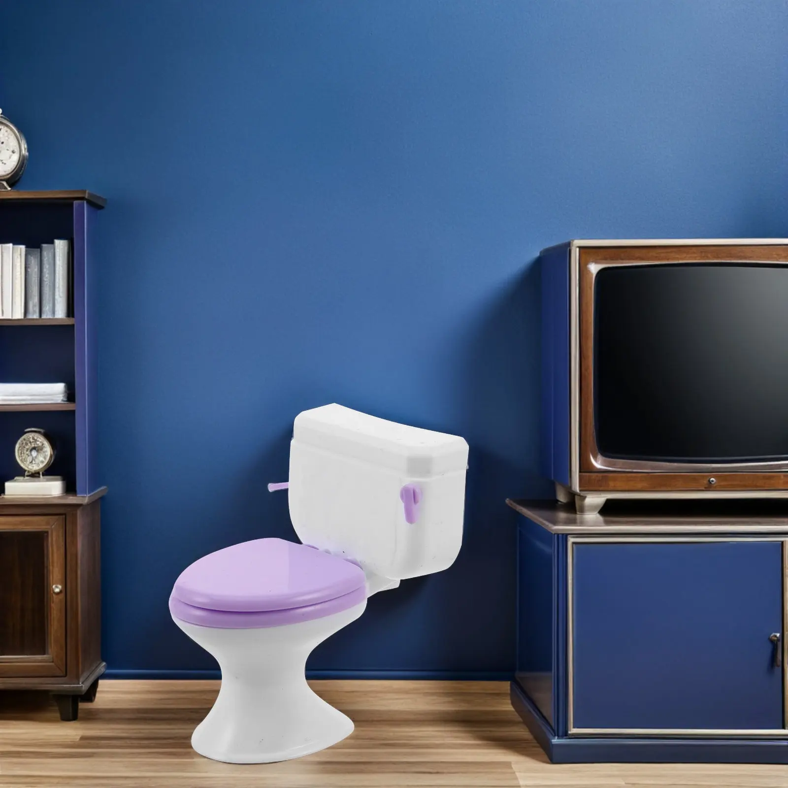 

Набор из 10 миниатюрных реалистичных унитазов для кукольного домика в масштабе 1/12, пластиковые аксессуары для ванной комнаты