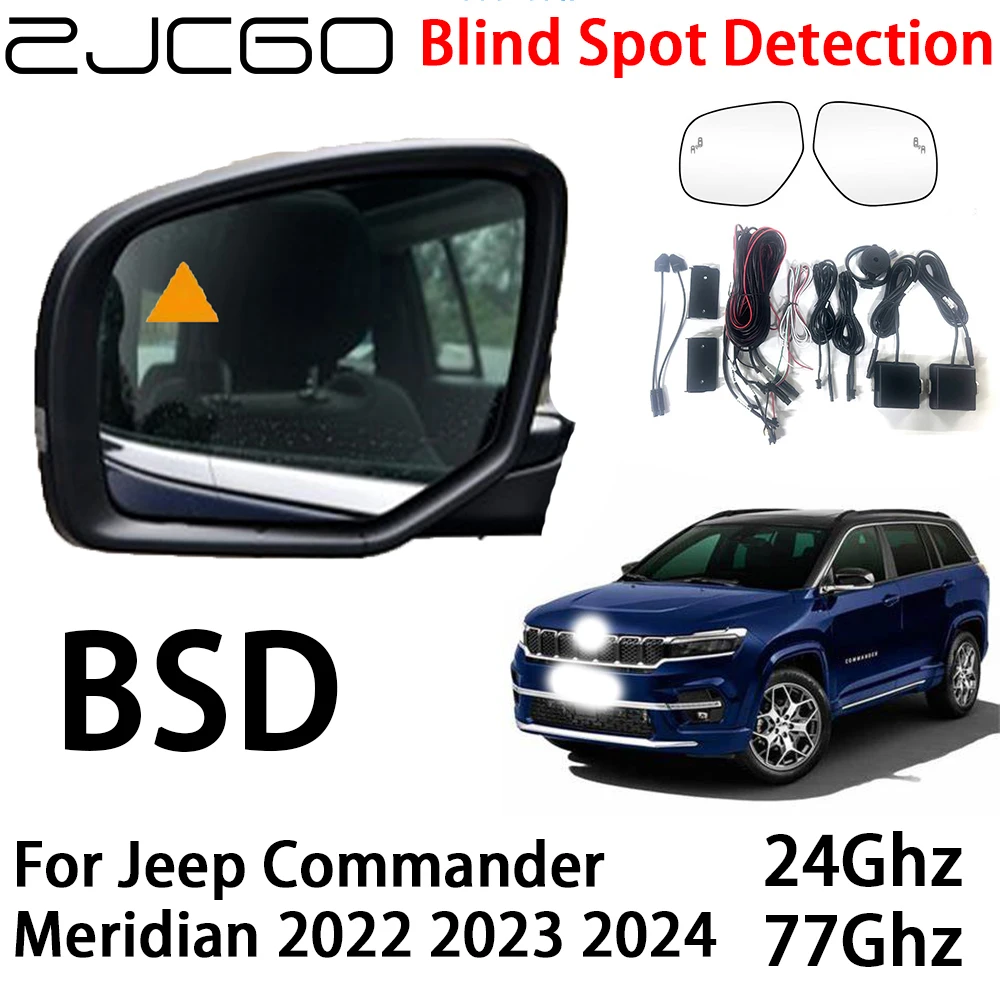 

ZJCGO Car BSD Radar Warning System Blind Spot Detection Safety Driving Alert for Jeep Commander Meridian 2022 2023 2024