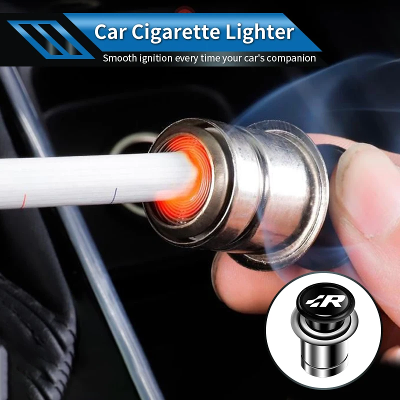 Universal High-Temperature-Resistant ABS and Stainless Steel Car Cigarette Lighter Button For VW R Scirocco Golf Sharan Touran