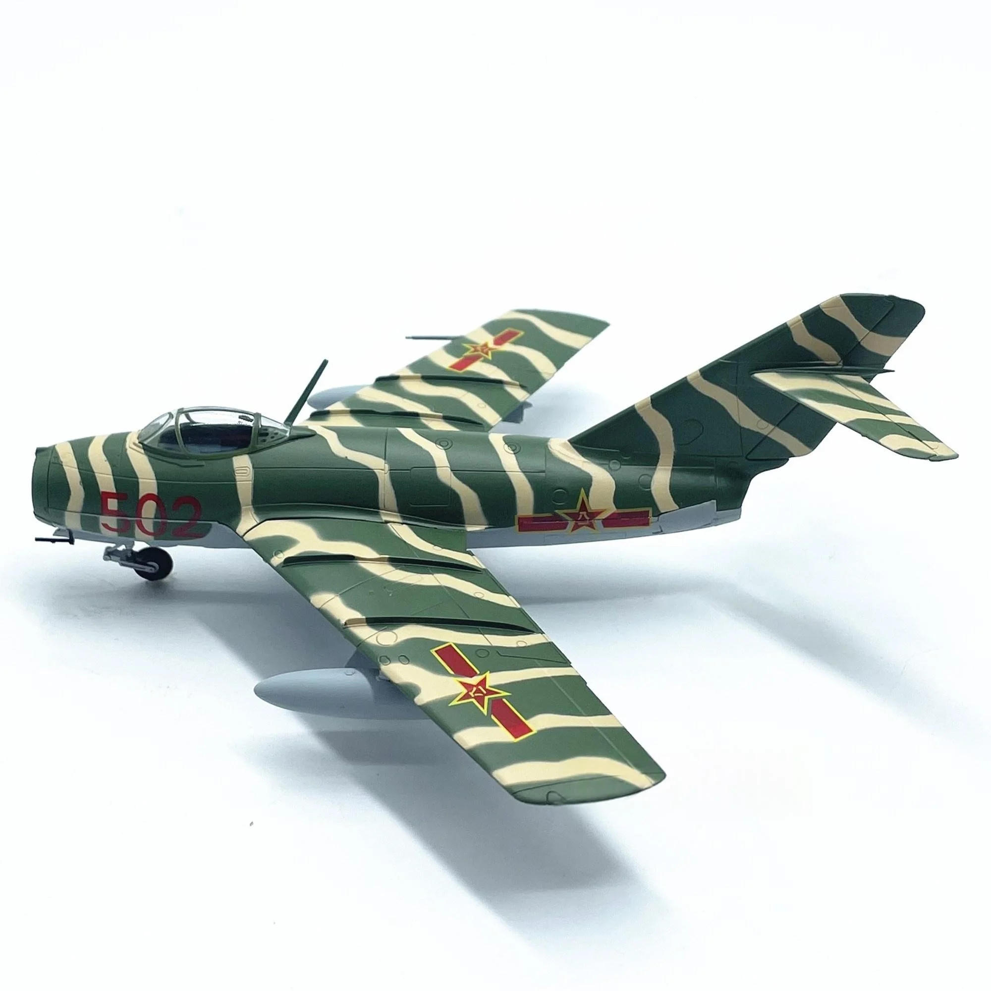 1/72 Scale Chinese Air Force MiG-15 Fighter Diecast Airplanes Plastic Simulation Plane Model For Military Collectors Hobby Gift