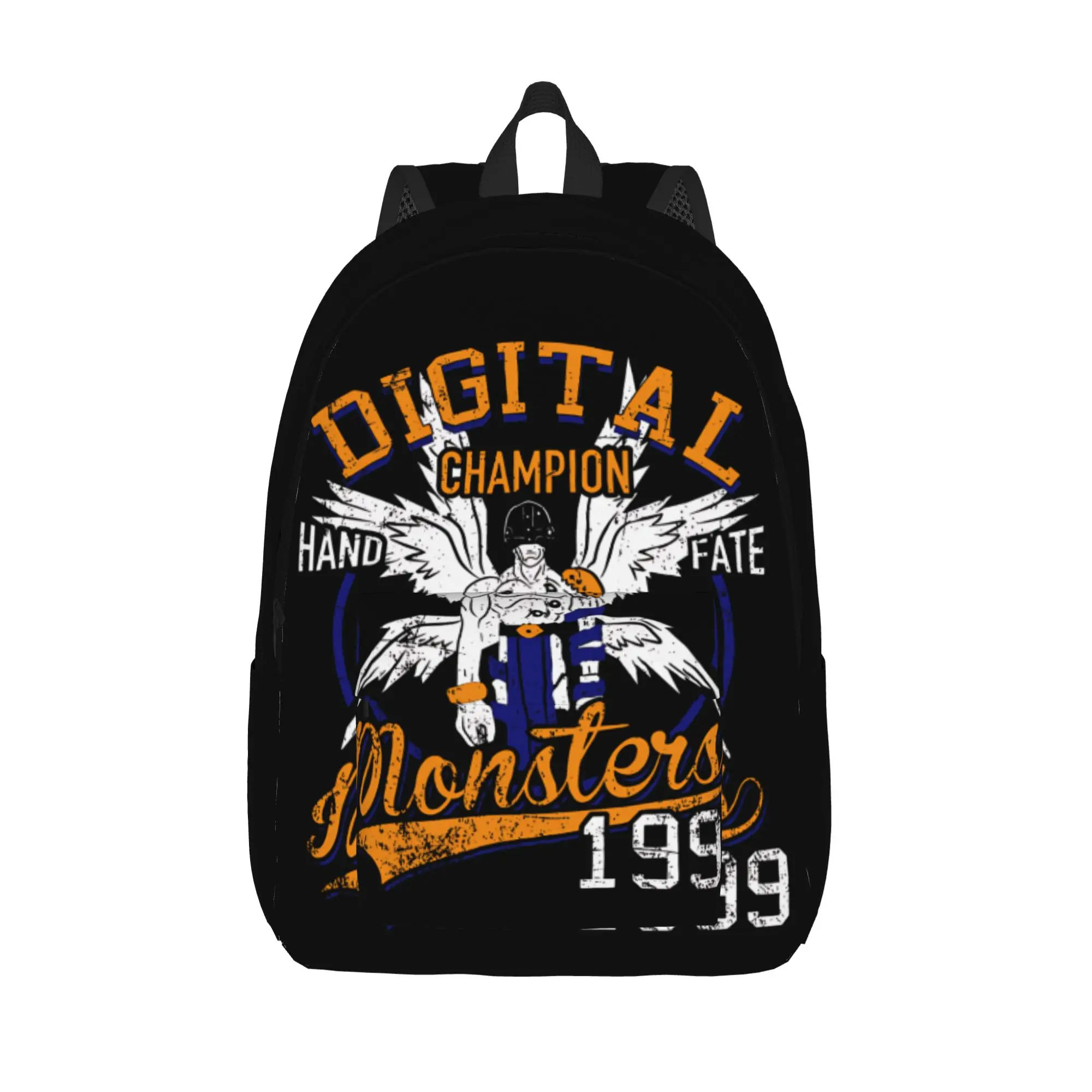 

Hand of Fate Digital Monster Digimon Cool Backpack Outdoor High School Hiking Travel Daypack for Men Women College Canvas Bags