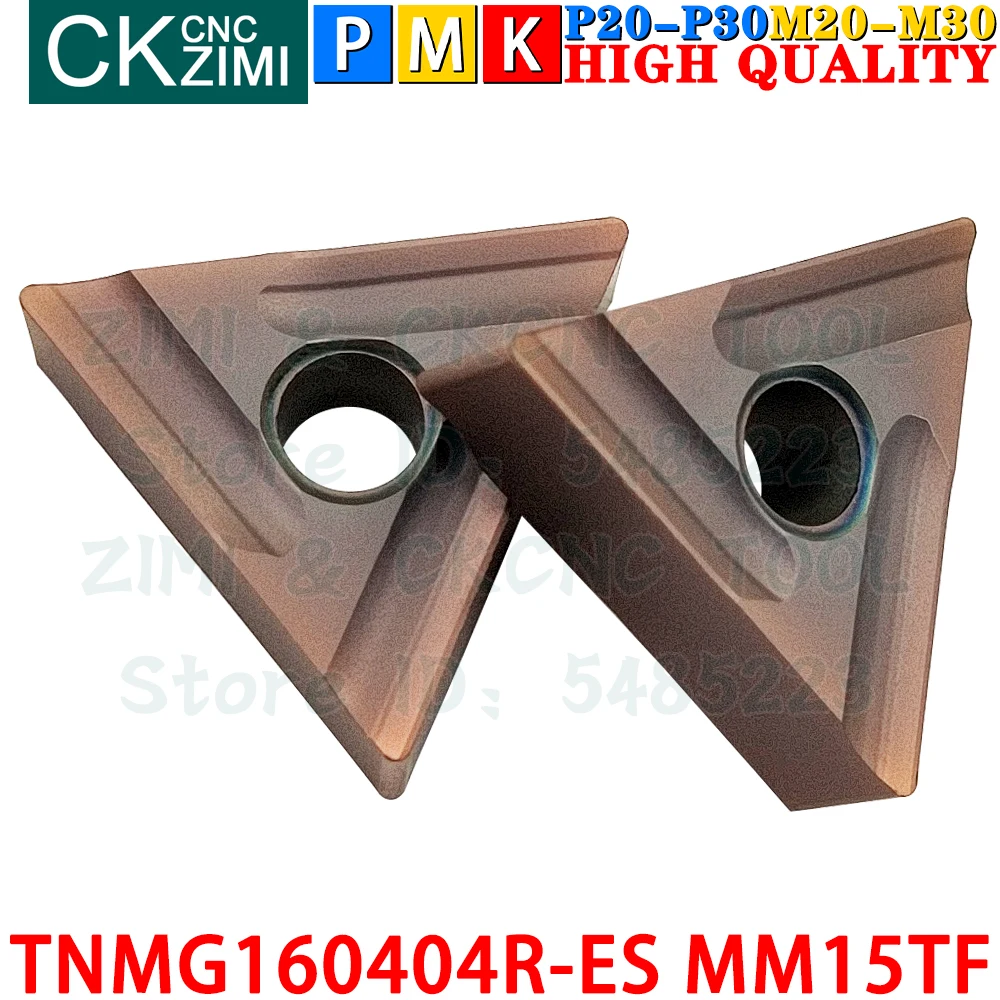 TNMG160404R-ES VP15TF TNMG 160404R ES VP15TF Chèn cacbua Cắt rãnh Chuyển Phụ trang Công cụ TNMG 160404 R ES CNC Dụng cụ cắt phay