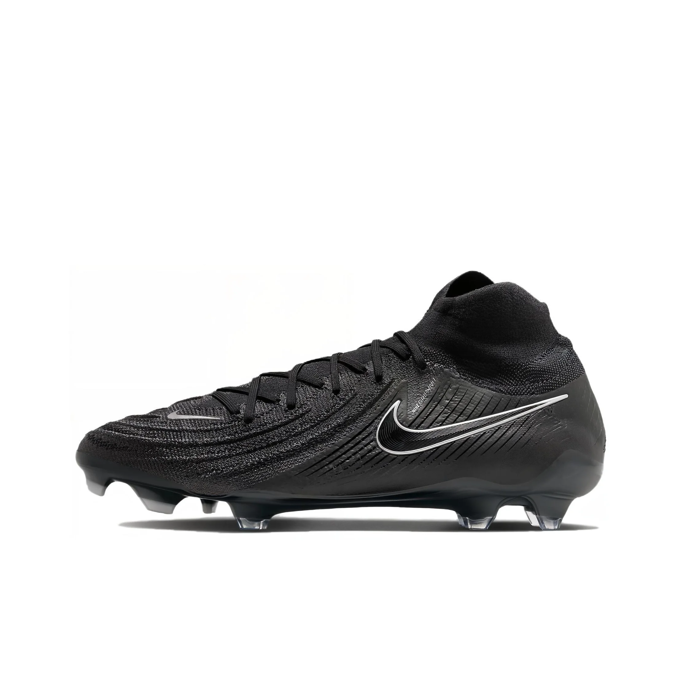 Nike Phantom Luna 2 Soccer Shoes Unisex Mid Top Black White FJ2572-001