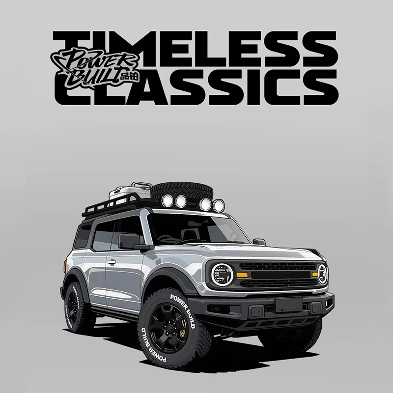 

POWERBUILD новый классический внедорожник с контейнером, набор строительных блоков, сборная модель, игрушечные украшения, подарок для ребенка PB8847