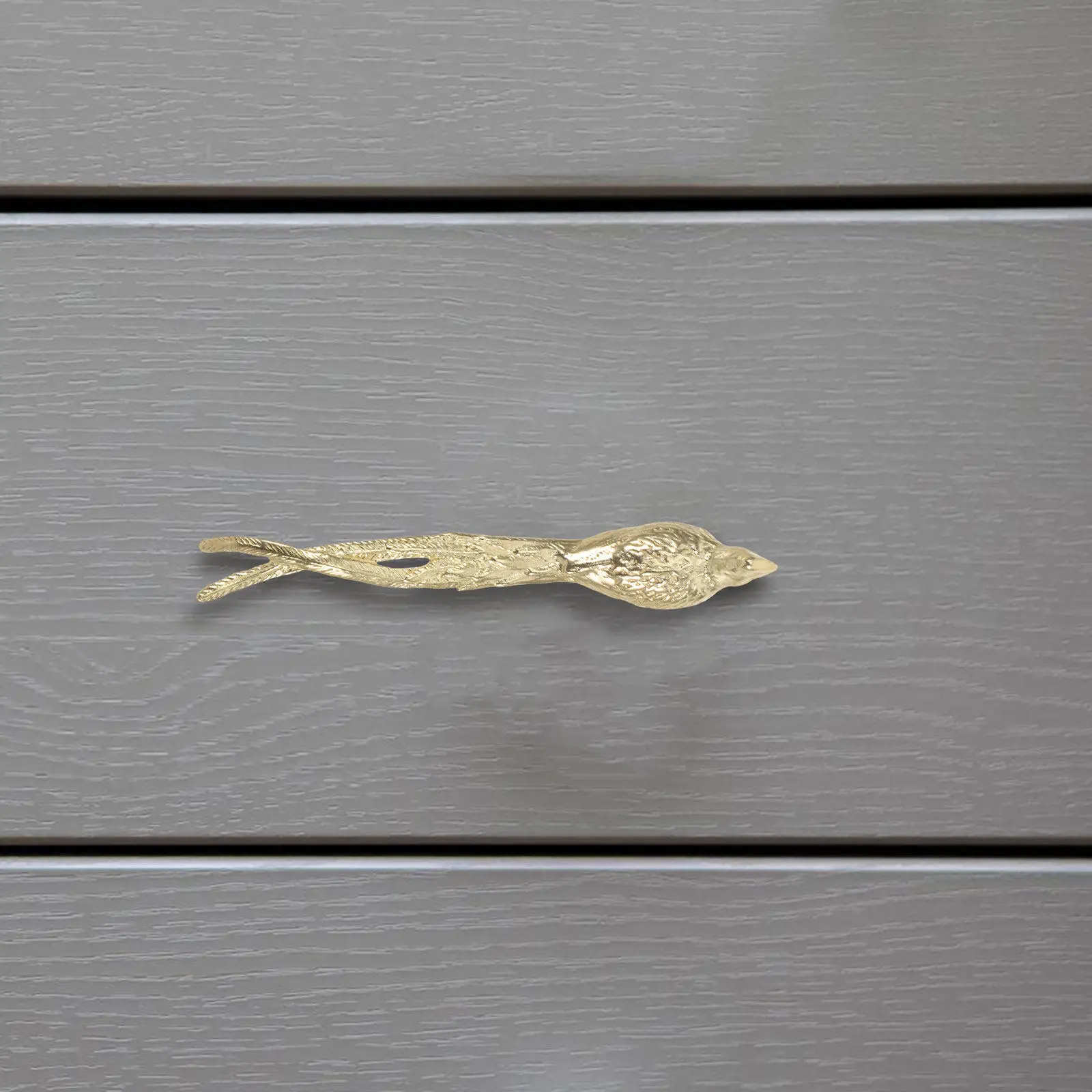 Brass Bird Cabinet Pulls Animal Door Handle Handles for Cabinets Themed Knobs Decor