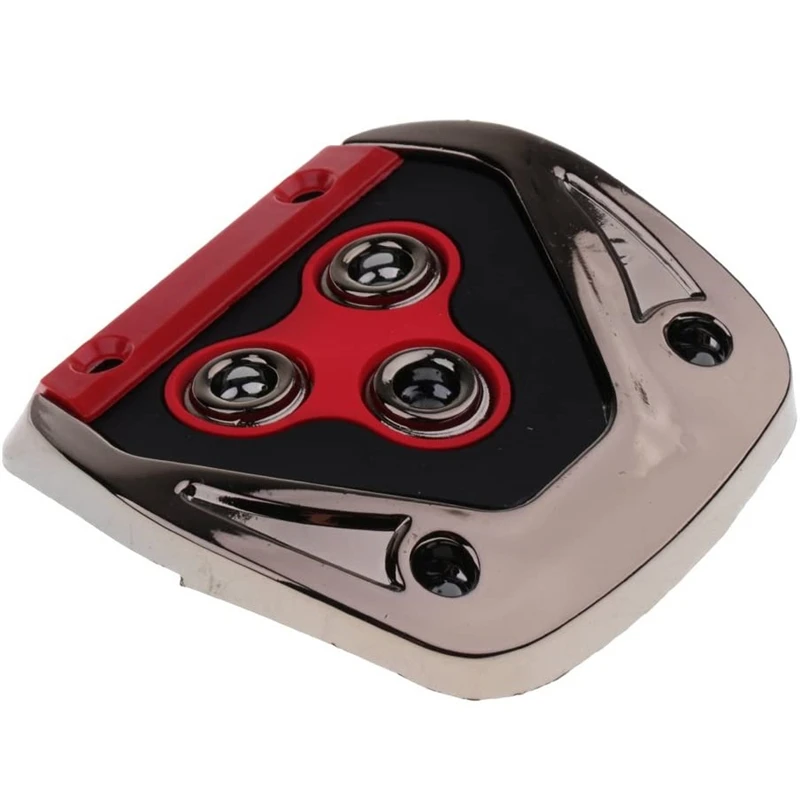 3Pcs Universal Automatic Non-Slip Gas Brake Foot Pedal Pad Cover  Red Aluminum Alloy Auto Pedal Pads Car Accessories