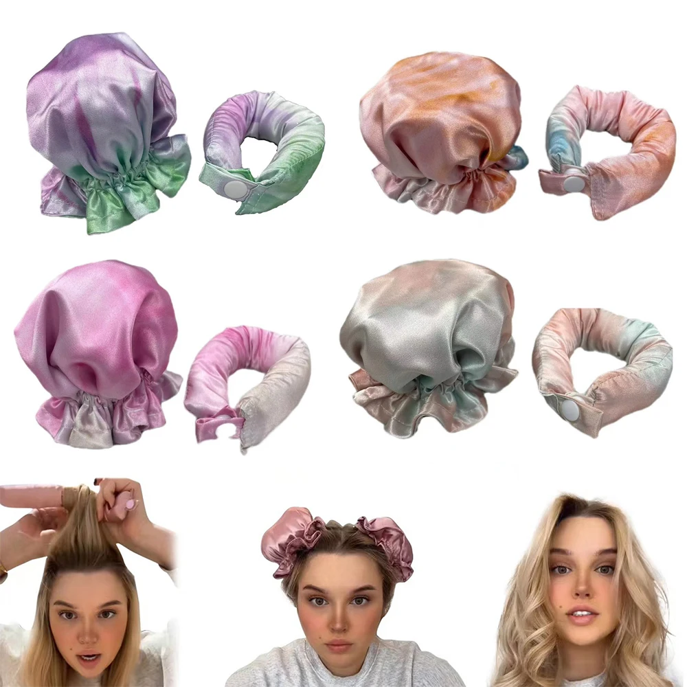 

New Soft Hair Rollers Sleeping Headband Lazy Hair Curlers Heatless Curling Rod Silk Curls Wave Form Curling Hair Styling Tools