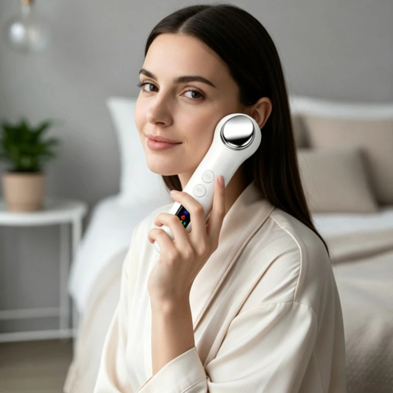 

Cold Hot Dual-Effect Ionic Facial Beauty Device Temperature Sensing Ice Compress Skin Rejuvenation Portable Home Beauty Devices