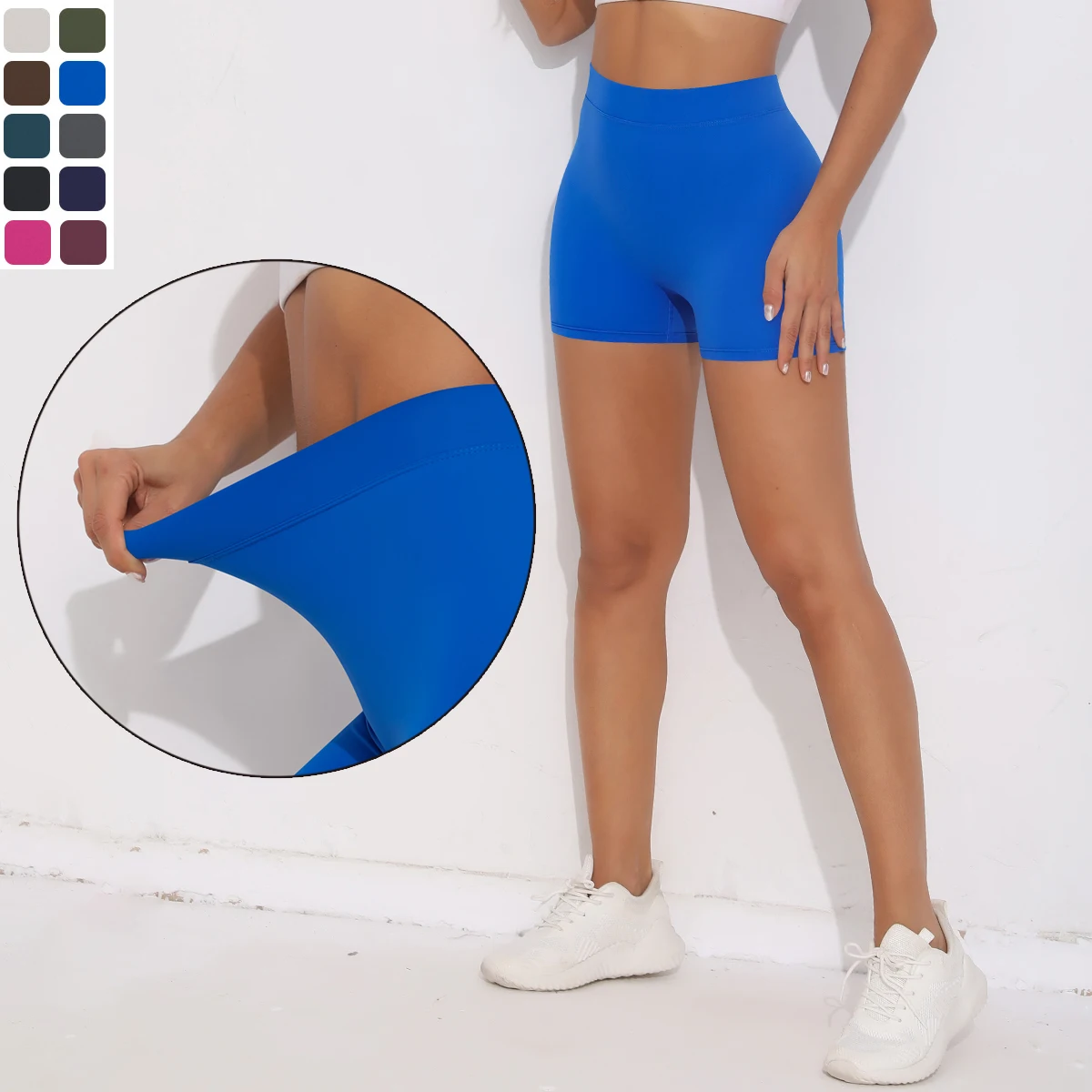 

Бесшовные быстросохнущие шорты для йоги персикового цвета с ягодицами, брюки три четверти, дышащие, подтягивающие бедра, велосипедные беговые женские леггинсы для фитнеса