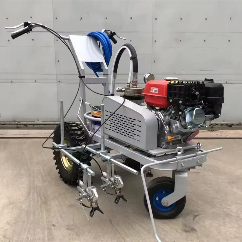 22.8mpa Working Pressure 50m/min Velocity of the Line 5-25cm Line Width 6.5HP Road Line Marking Machine for Urban Community Road