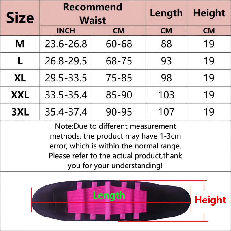 Women Waist Trainer Trimmer Corset Fitness Belt Body Shaper Waist Belt Cincher Wrap Workout Shapewear Slimming