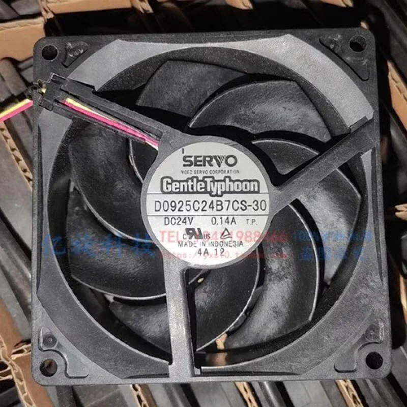 

C for SERVO D0925C24B7CS-30 DC24V 0.14A 3-Wire Cooling Fan