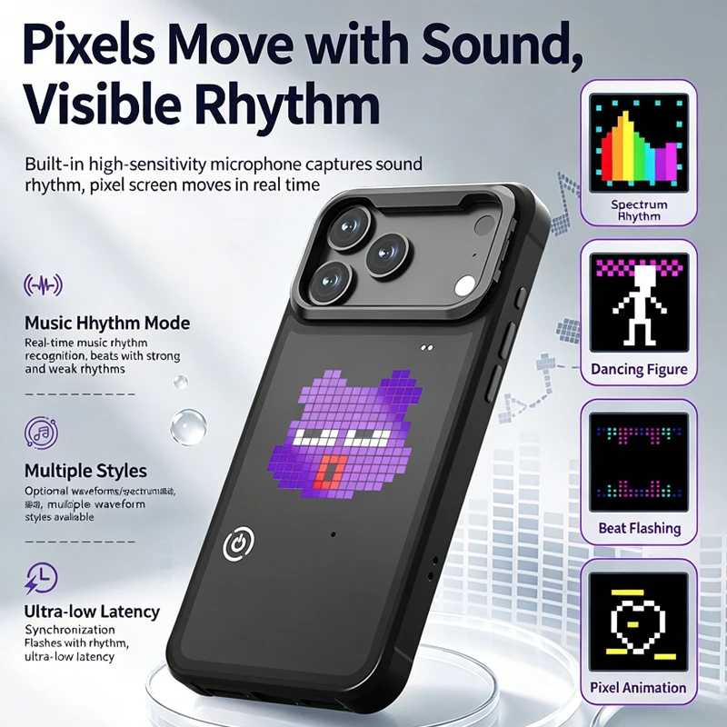 DIY LED Pixel Phone Case Anima - Diy Electronics Tpu review and price